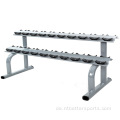 Sport 2-Tiers Hantel Kettlebell Metal Rack Lagerregal